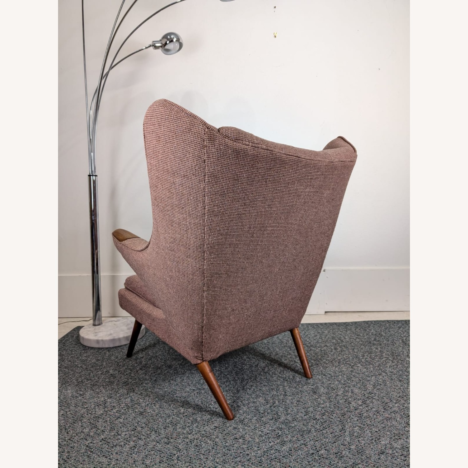 Danish Modern Papa Bear Chair Style of Hans Wegner - image-11