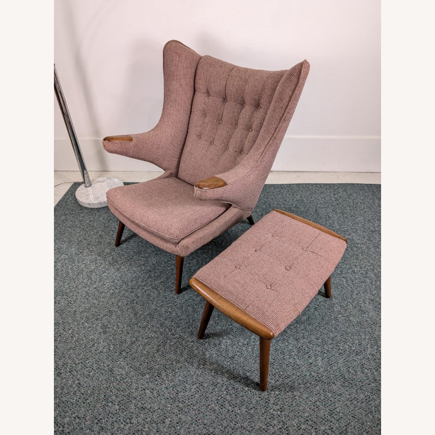 Danish Modern Papa Bear Chair Style of Hans Wegner - image-7