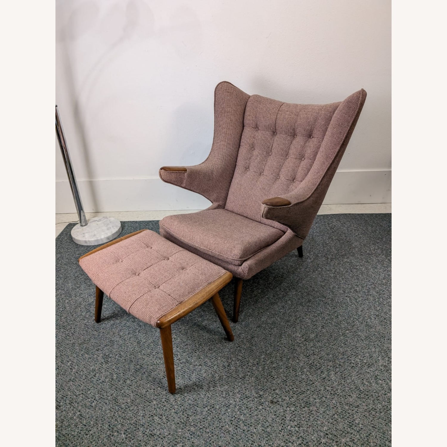Danish Modern Papa Bear Chair Style of Hans Wegner - image-4
