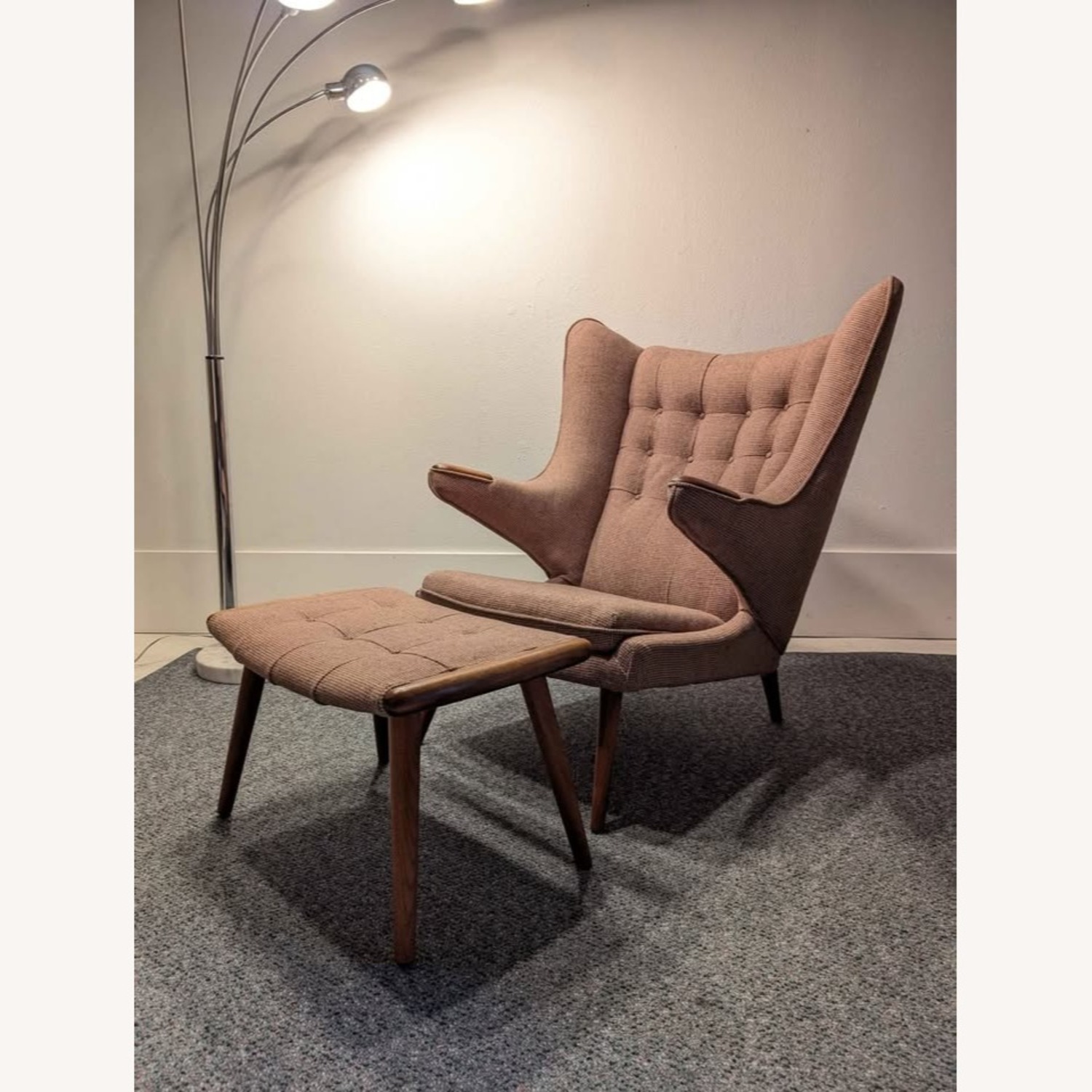 Danish Modern Papa Bear Chair Style of Hans Wegner - image-3