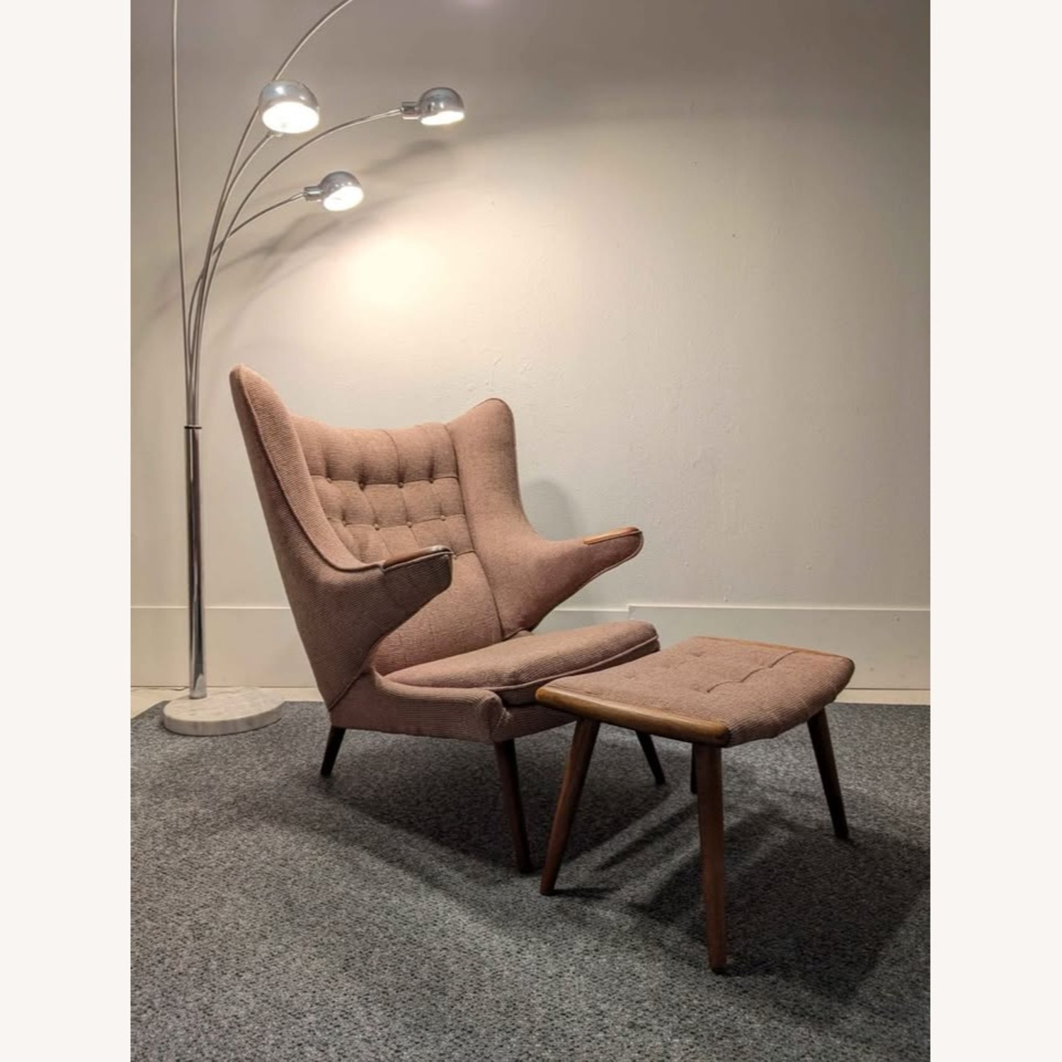 Danish Modern Papa Bear Chair Style of Hans Wegner - image-2