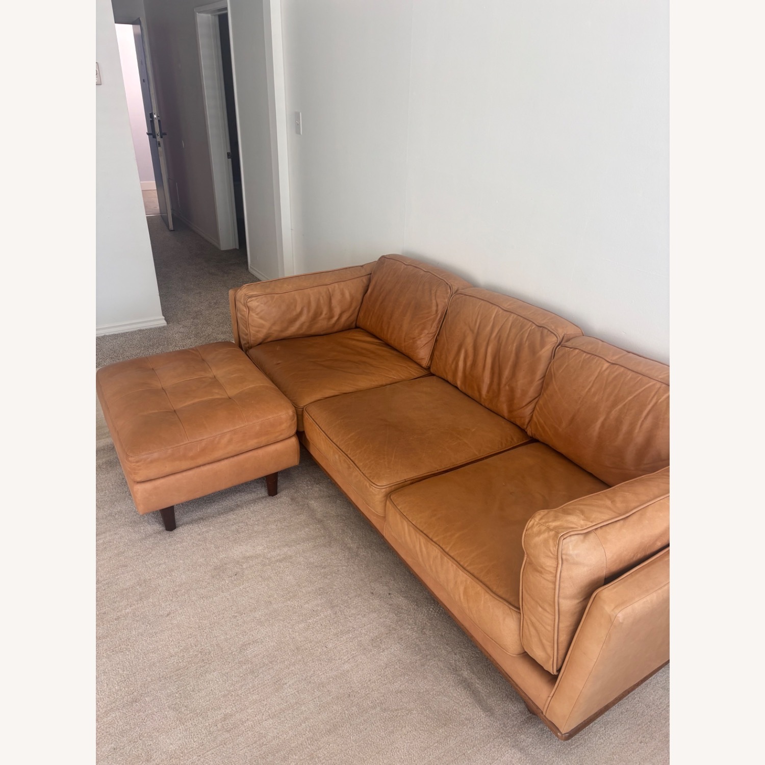 Article Sofa with Ottoman - image-1