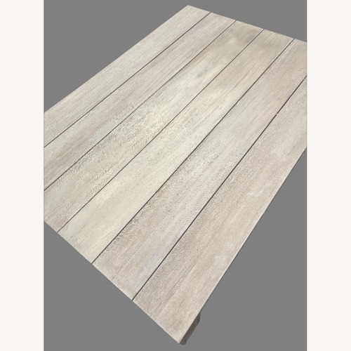 Used RH French Beam Teak Outdoor Table Set – 3 Pieces for sale on AptDeco