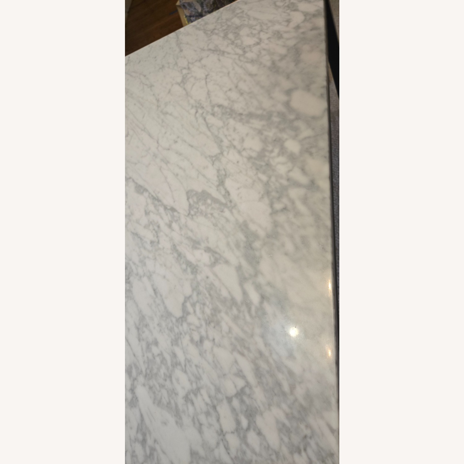 West Elm Frame Marble Tabletop Dining Table - image-4