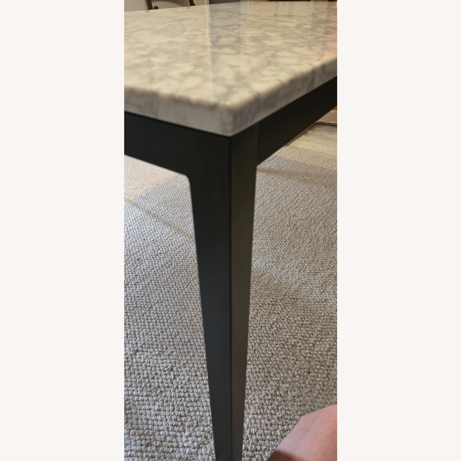 West Elm Frame Marble Tabletop Dining Table - image-3