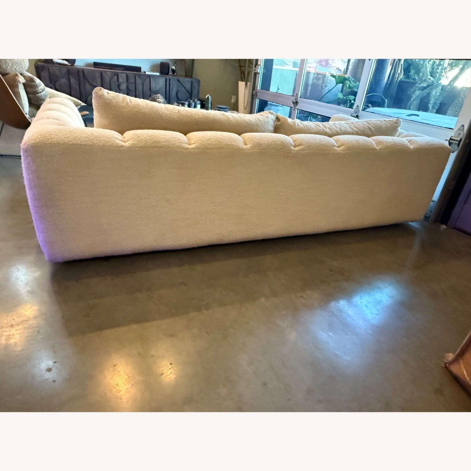 Crate & Barrel Cambria Boucle Sofa 96" - image-3