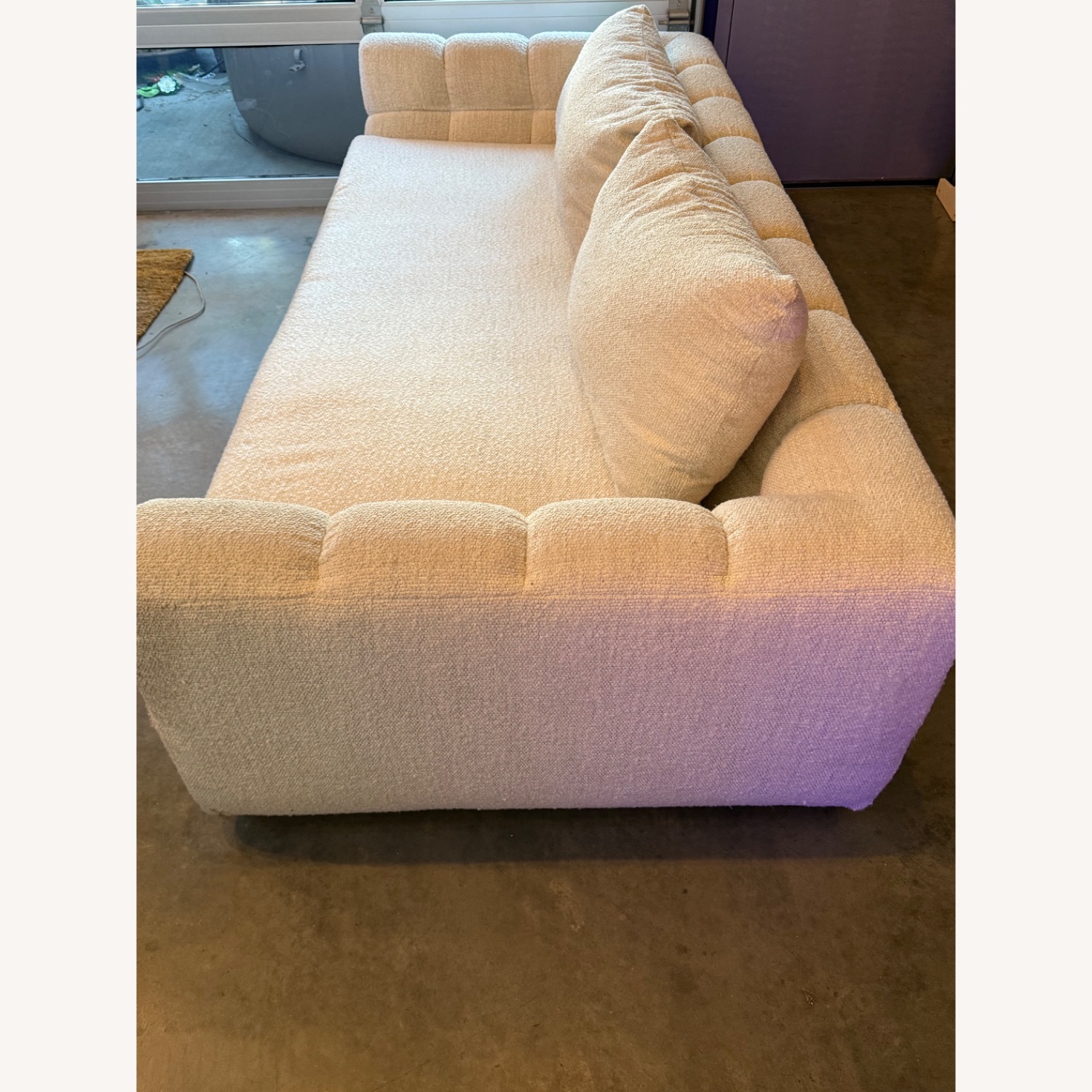 Crate & Barrel Cambria Boucle Sofa 96" - image-4
