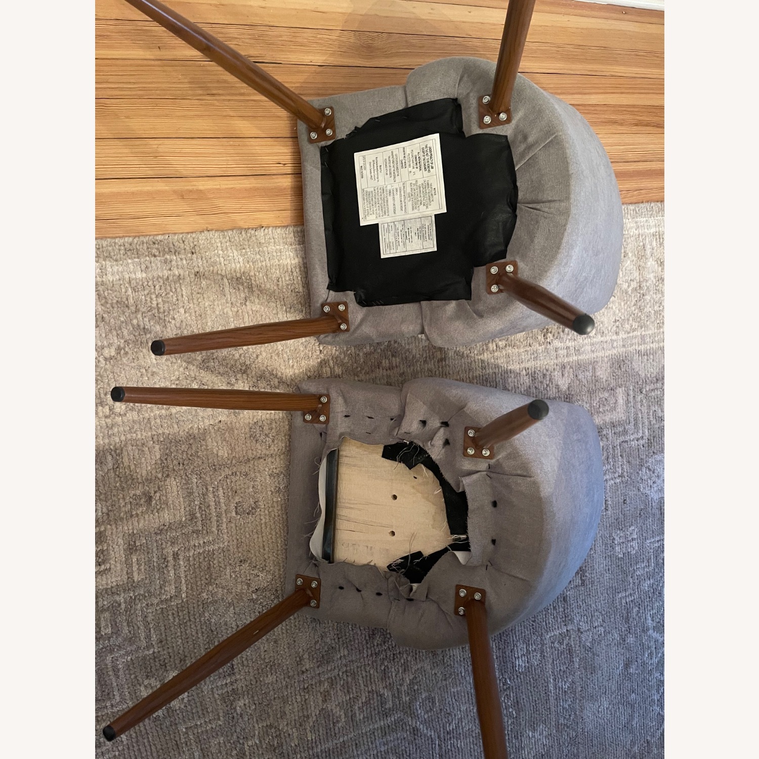 Mid Century Modern Upholstered Dining Chairs - image-4