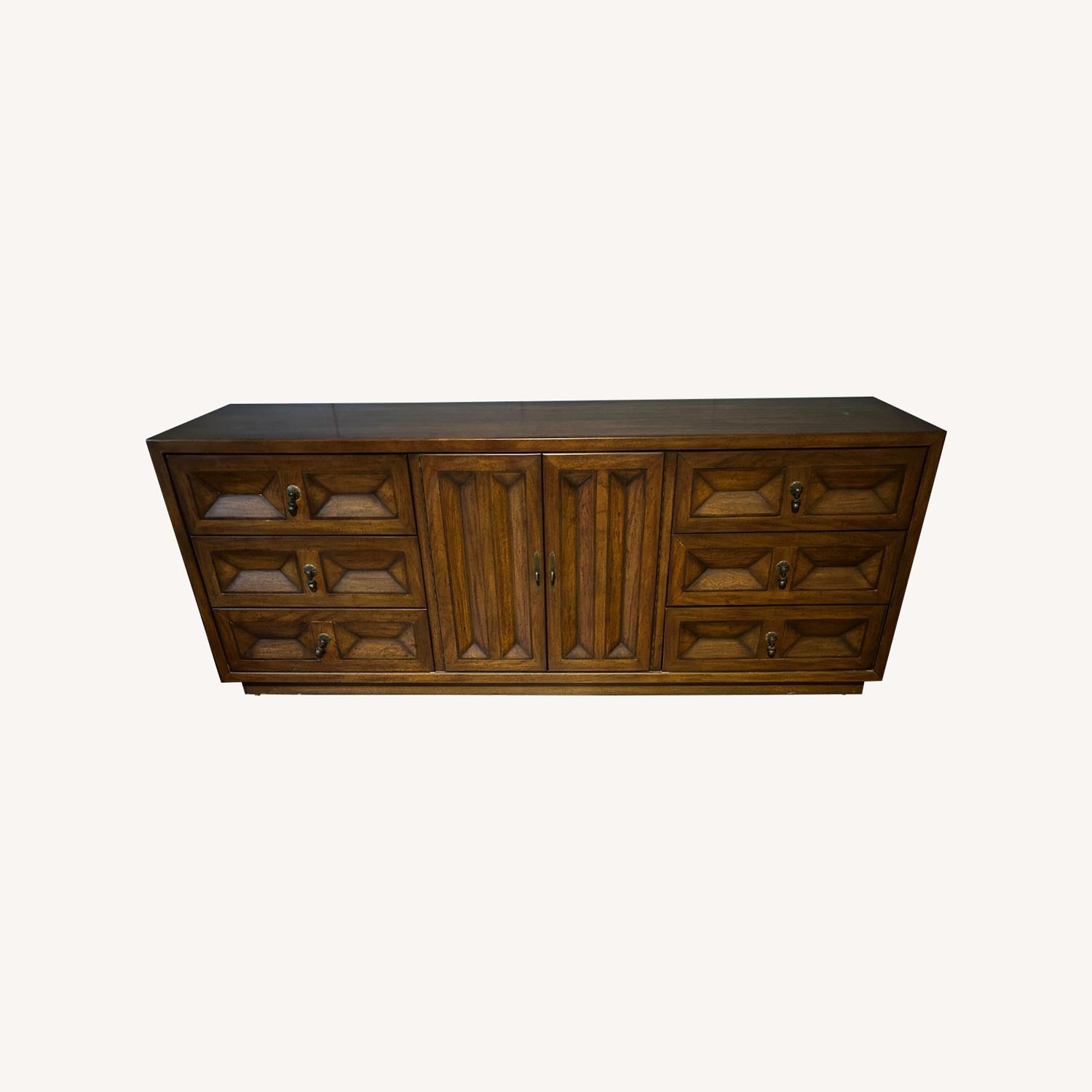 American of Martinsville 9-drawer buffet dresser - image-0