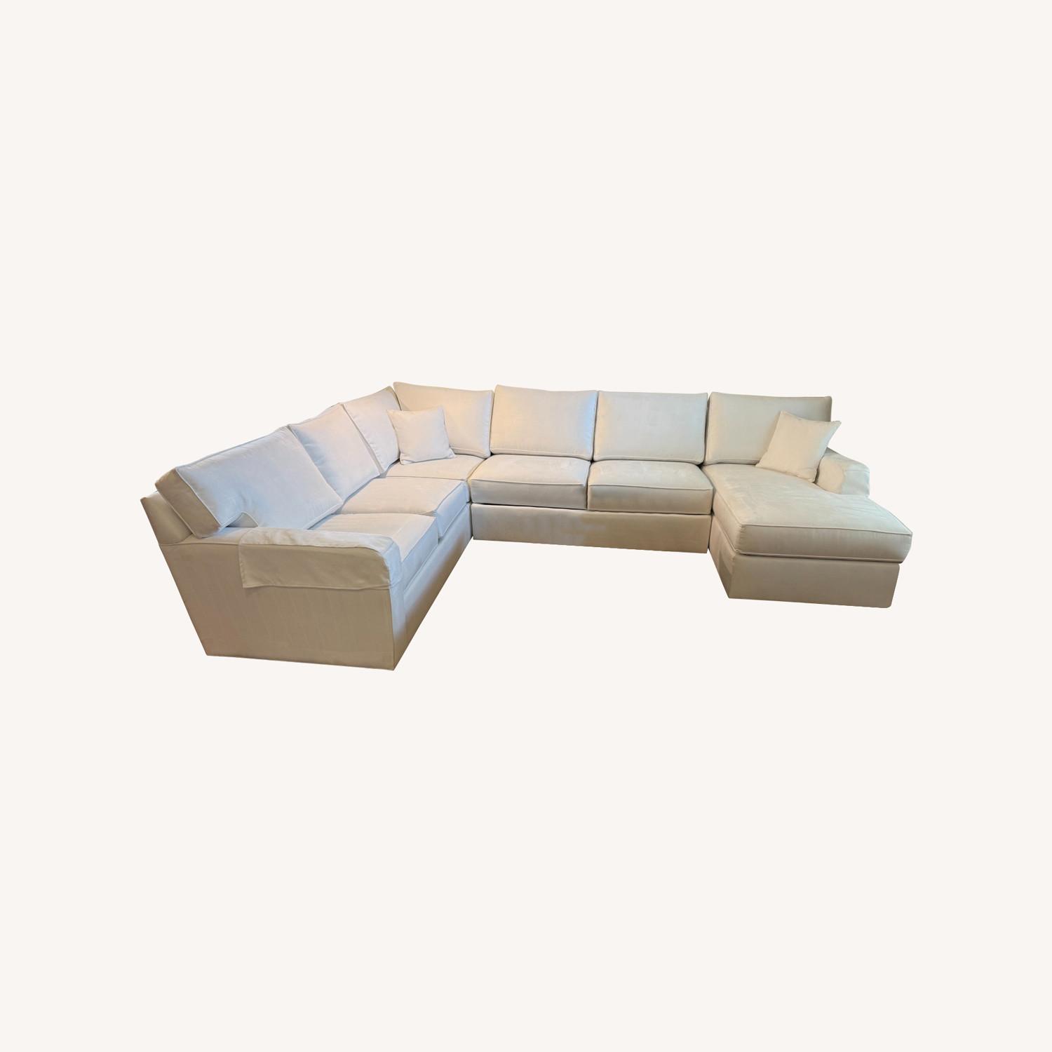 Modern White Couch - image-0