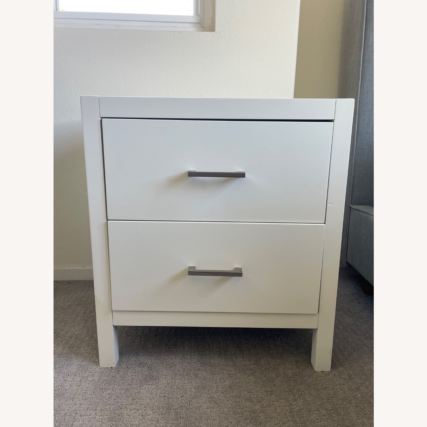 Living Spaces Reese White Nightstand  - image-1