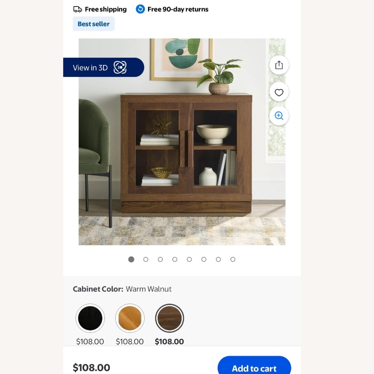 Ezra Accent Cabinet, Warm Walnut - image-2