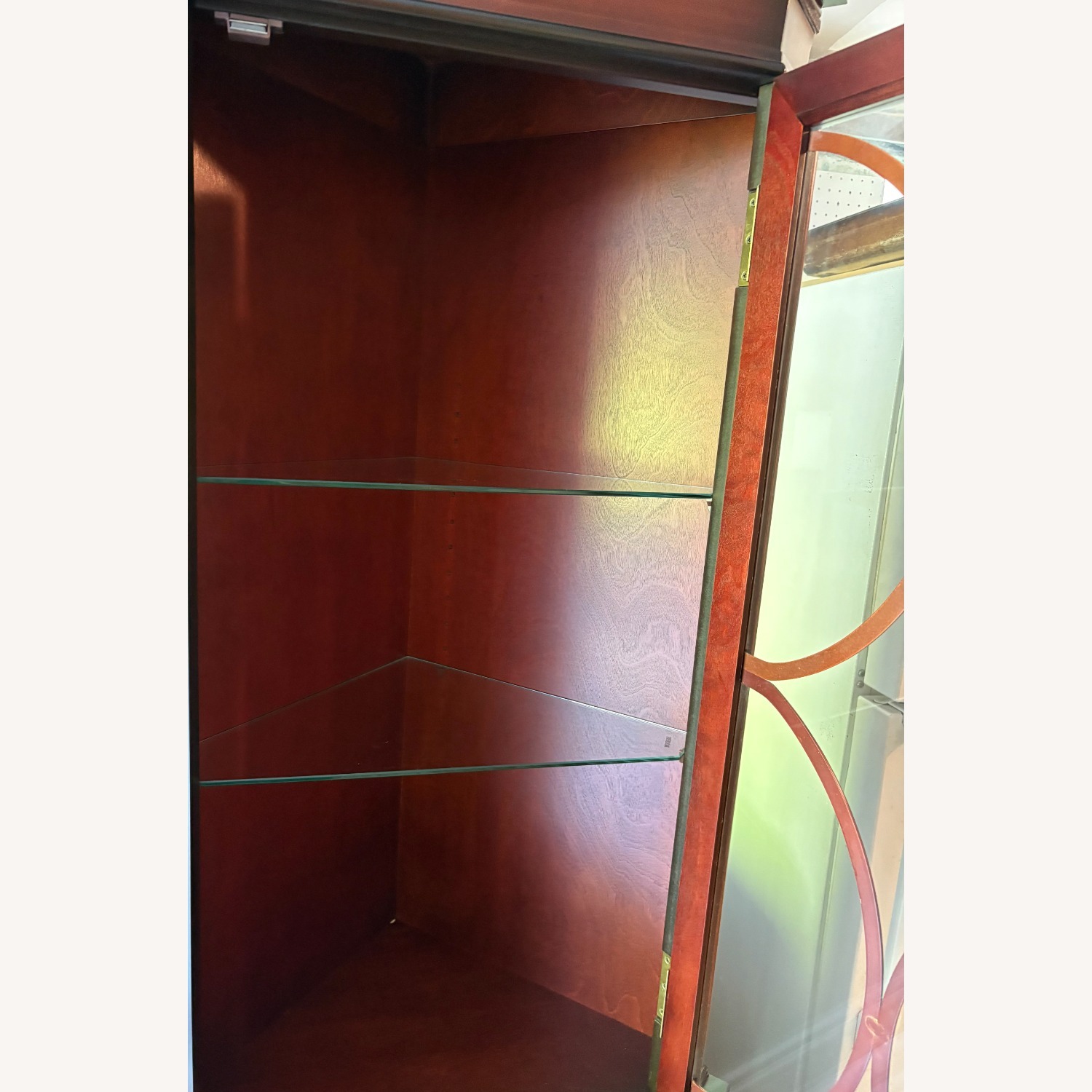 Lighted Corner Curio Cabinet - image-3
