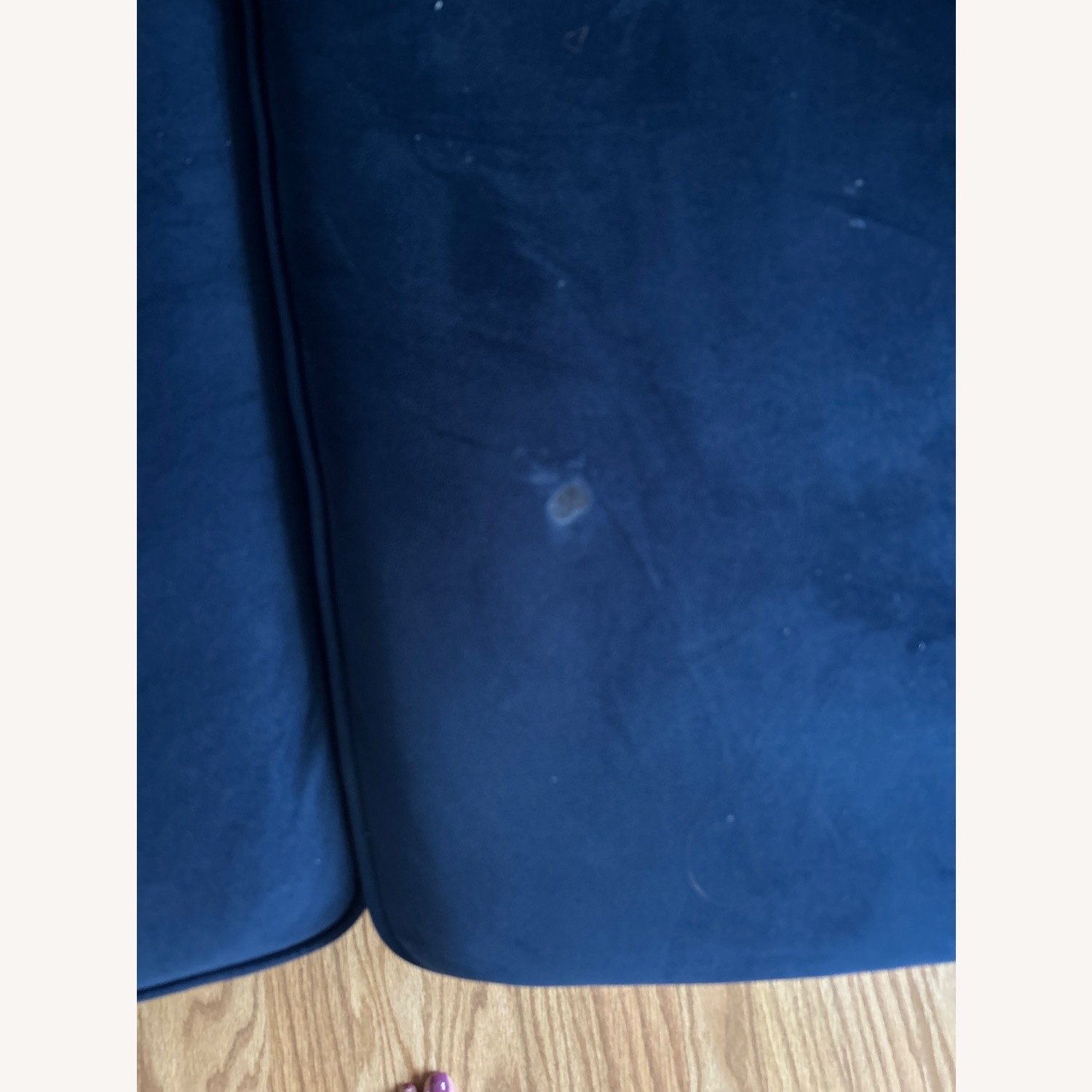 At Home Navy Blue Couch - image-2