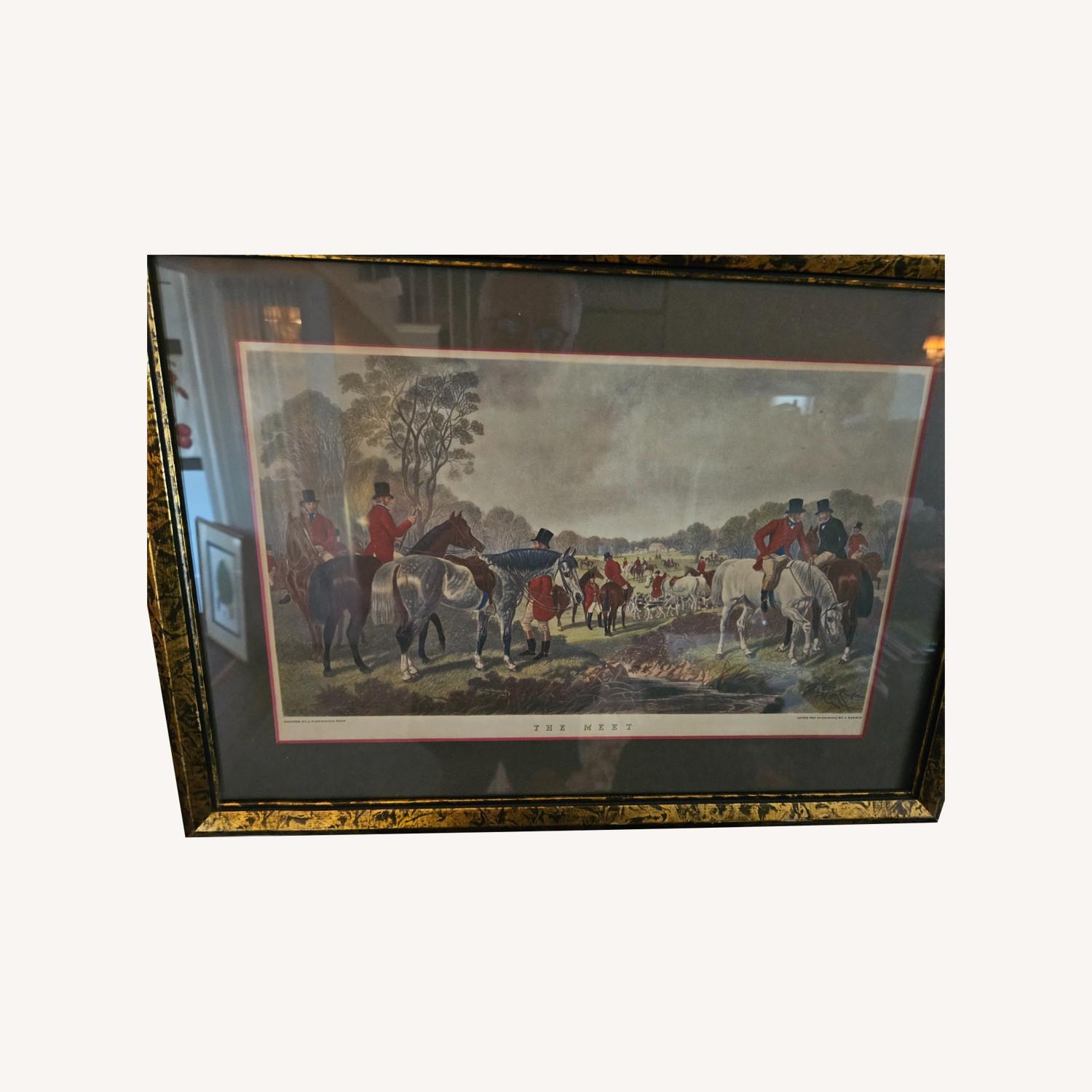 Hand Colored Equestrian Engravings - image-0