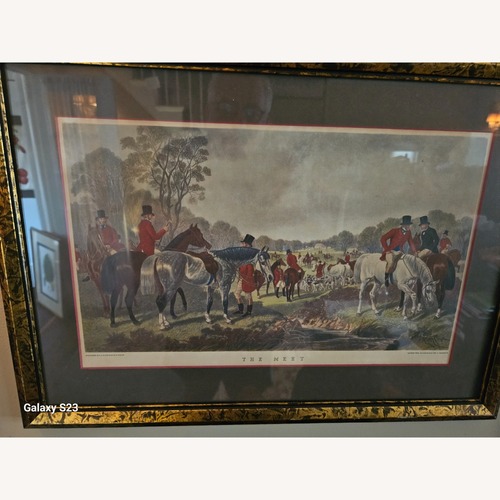 Used Hand Colored Equestrian Engravings for sale on AptDeco