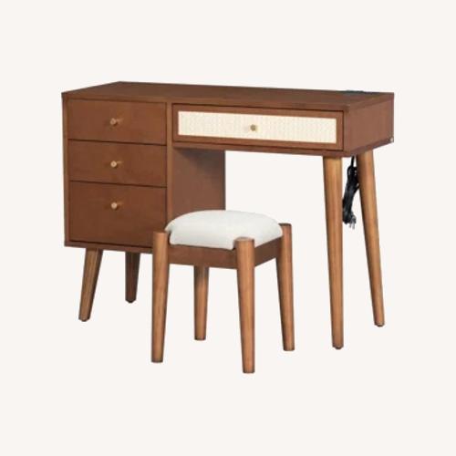 Used Makeup Vanity Dressing Table with stool for sale on AptDeco