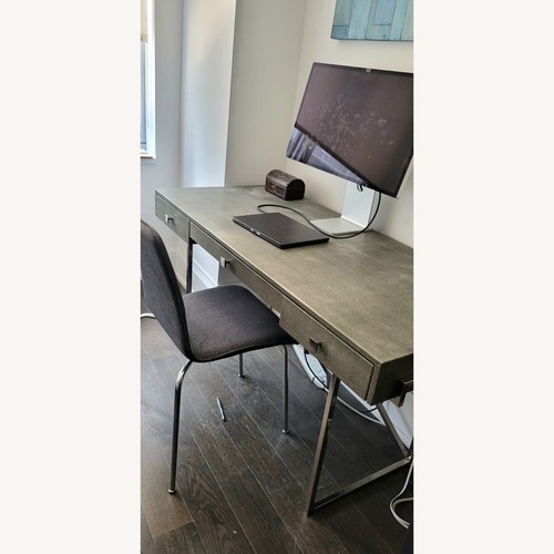 Used CB2 Avalon Faux Snakeskin Desk  for sale on AptDeco
