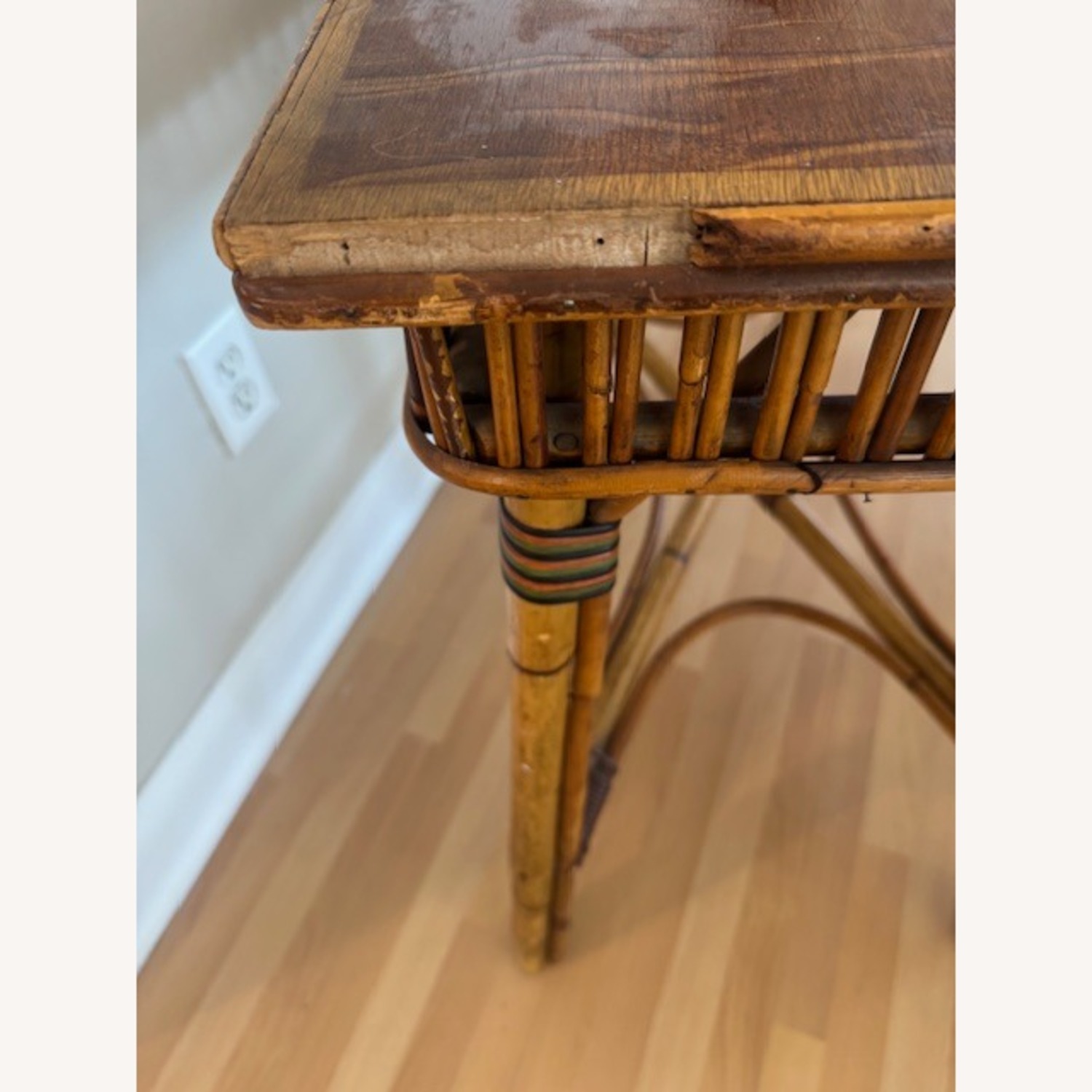 Mid-Century Modern Bamboo Side Table  - image-5