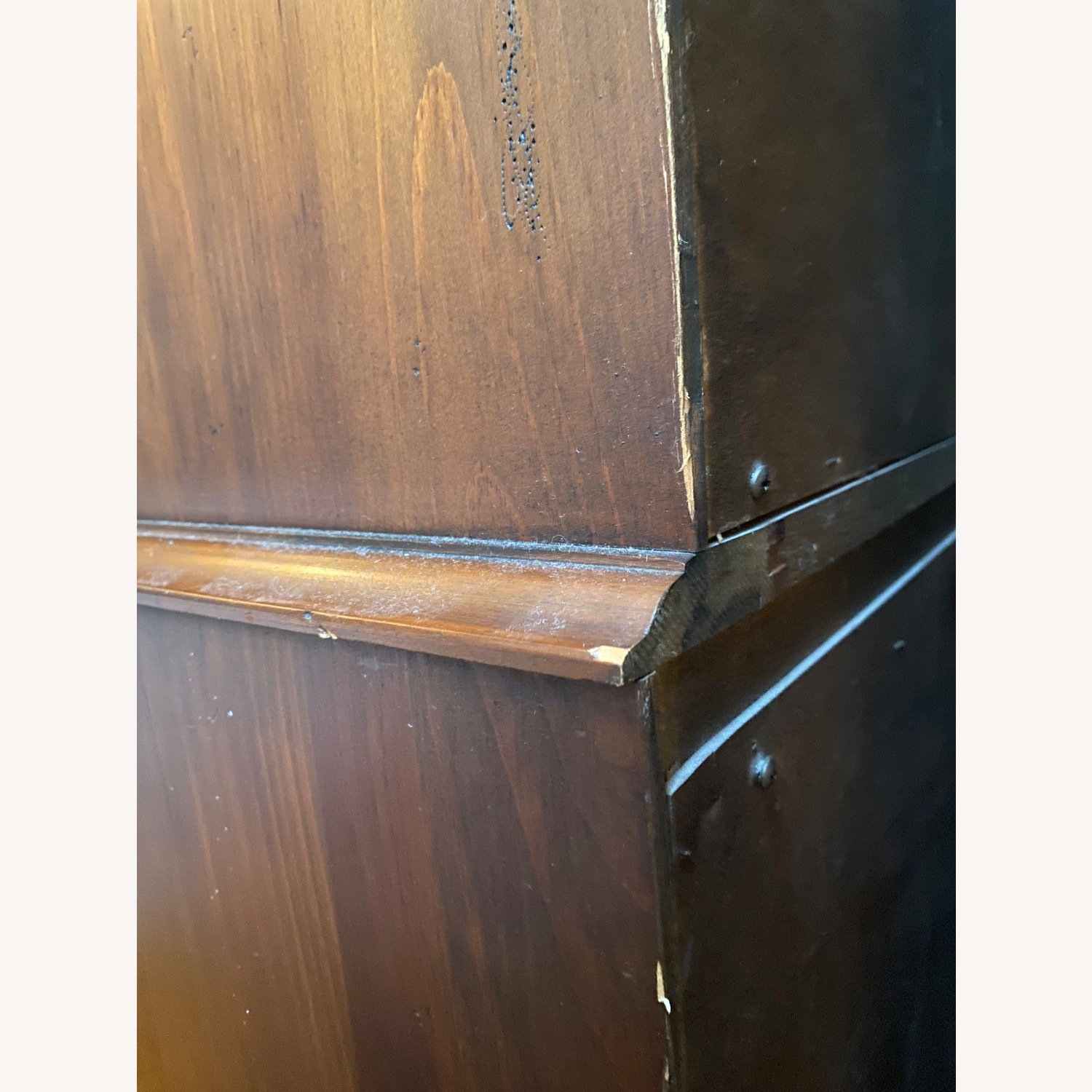Vintage Solid Oak Tall Dresser - image-5