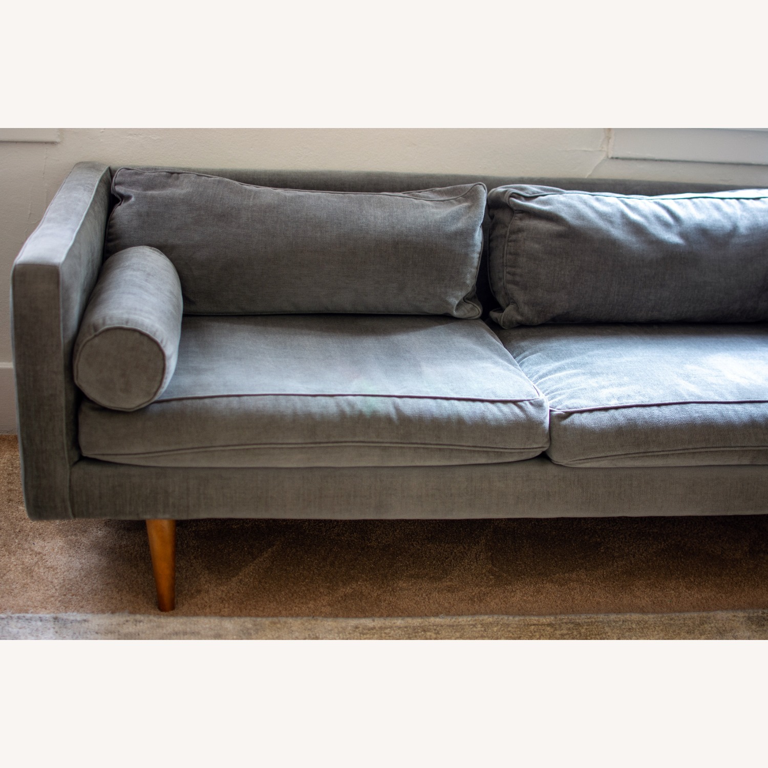 West Elm Monroe Mid-Century Loveseat - image-3