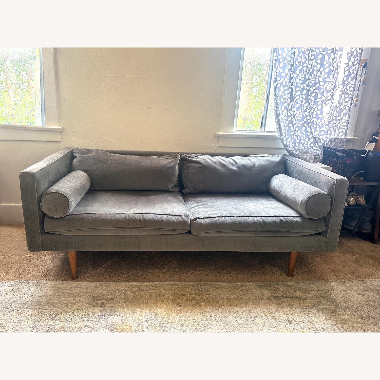 West Elm Monroe Mid-Century Loveseat - image-1