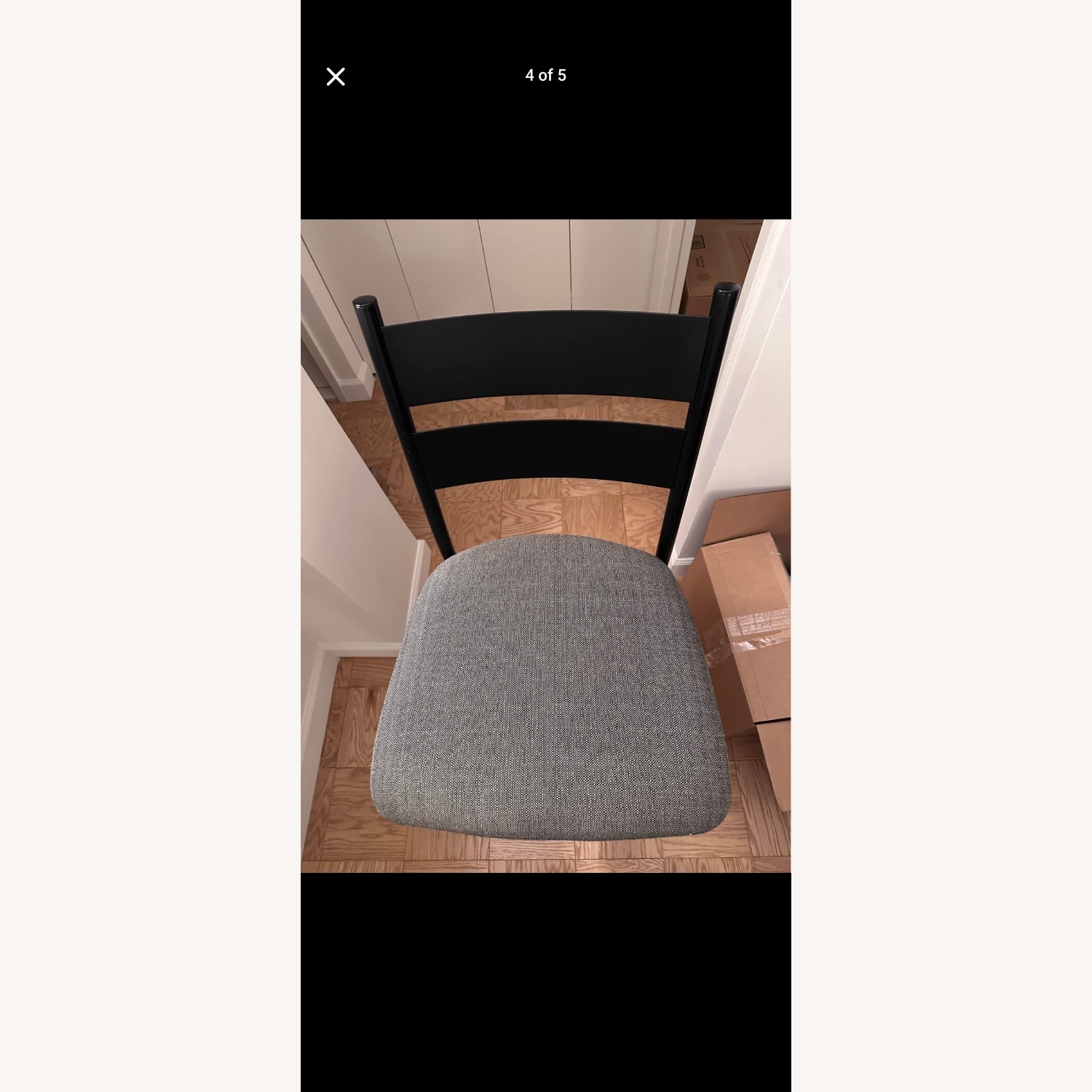 Room & Board Afton Black and Grey Bar Stools - image-2