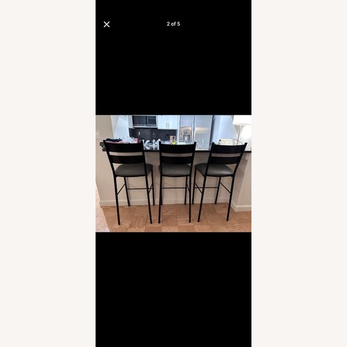 Used Room & Board Afton Black and Grey Bar Stools  for sale on AptDeco