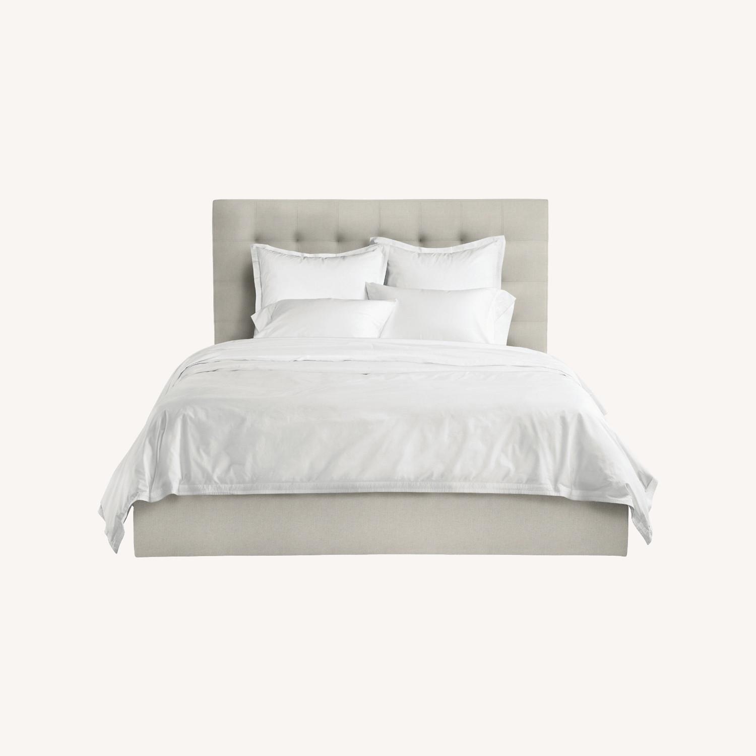 Room & Board Avery Queen Bed (Light Gray) - image-0