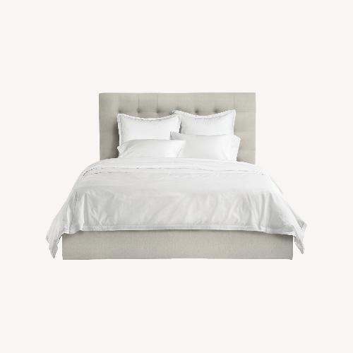 Used Room & Board Avery Queen Bed (Light Gray) for sale on AptDeco
