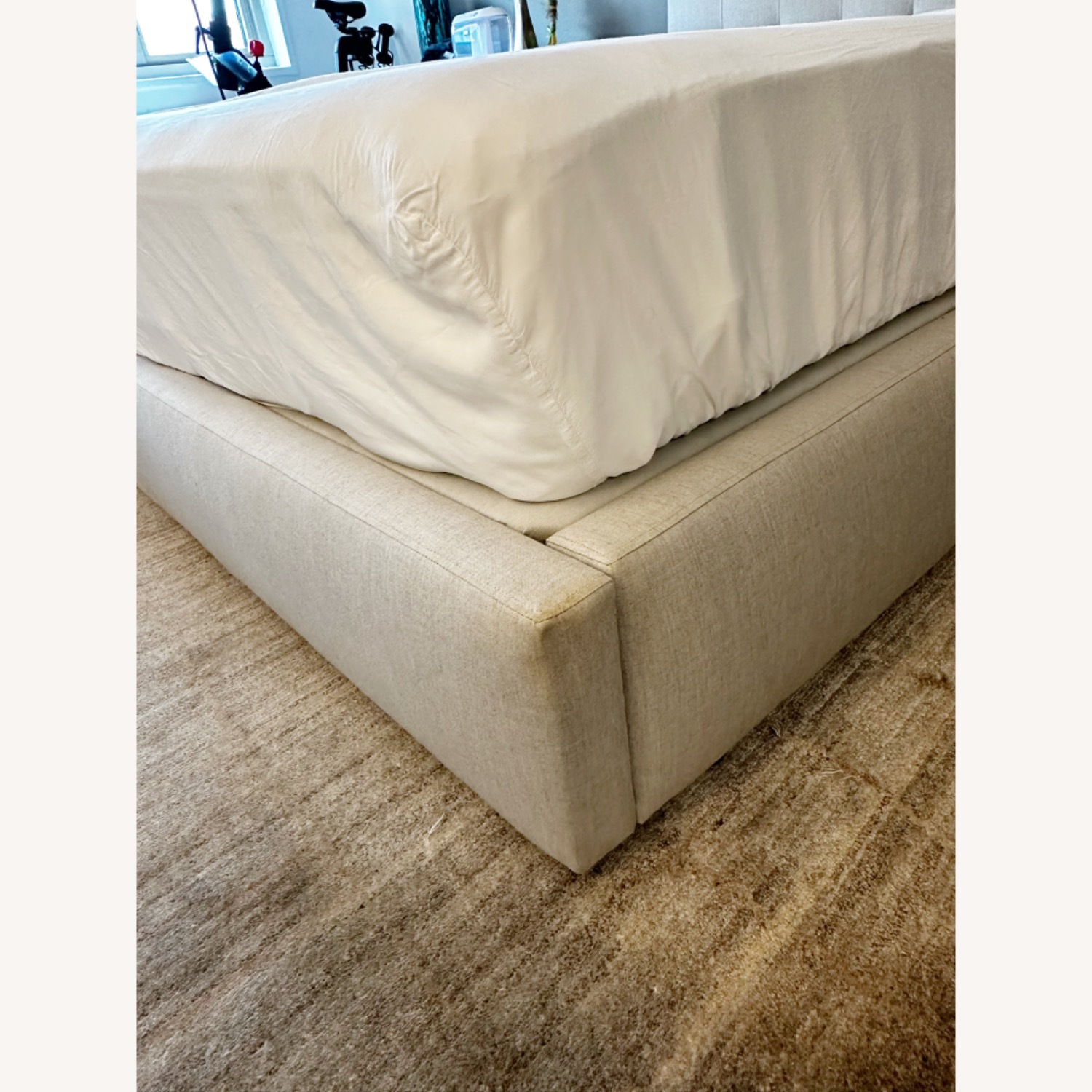 Room & Board Avery Queen Bed (Light Gray) - image-1