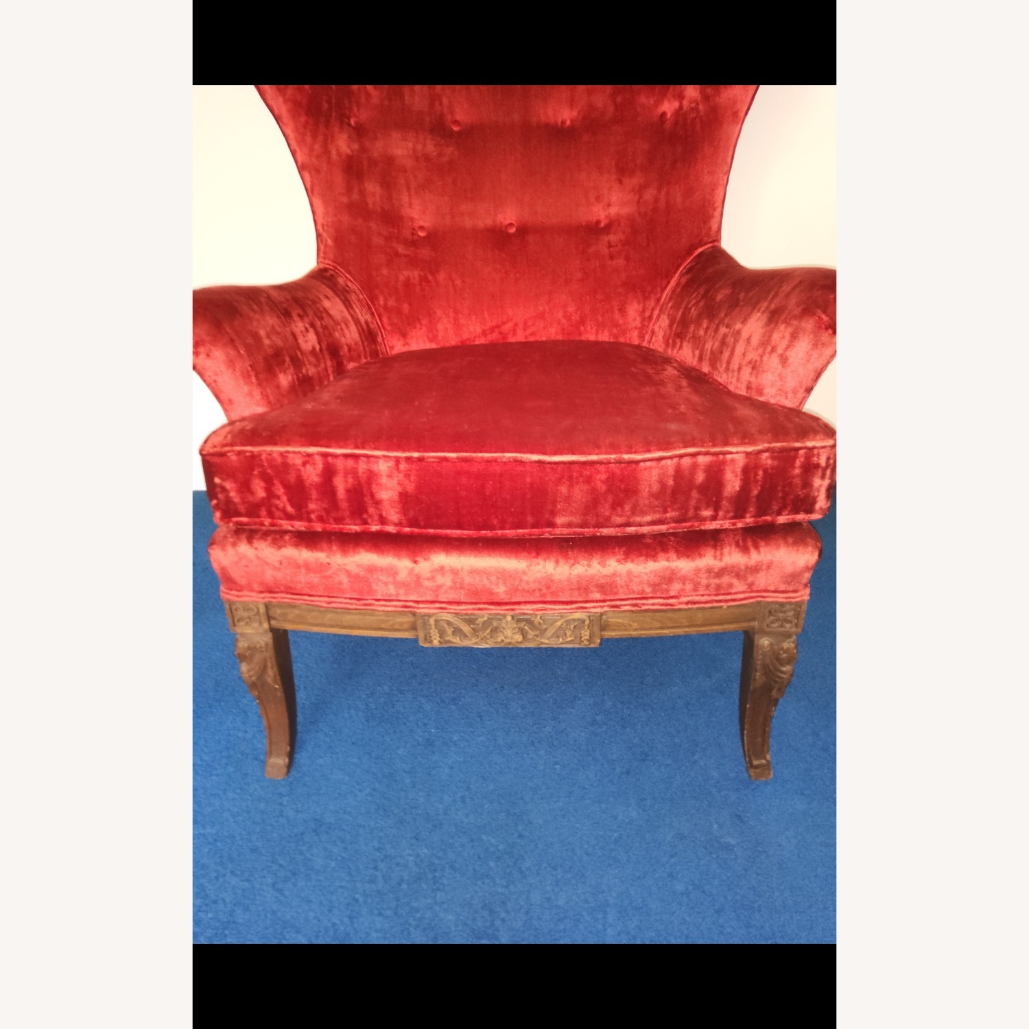 Vintage or Antique High-back Wing Chair - image-4
