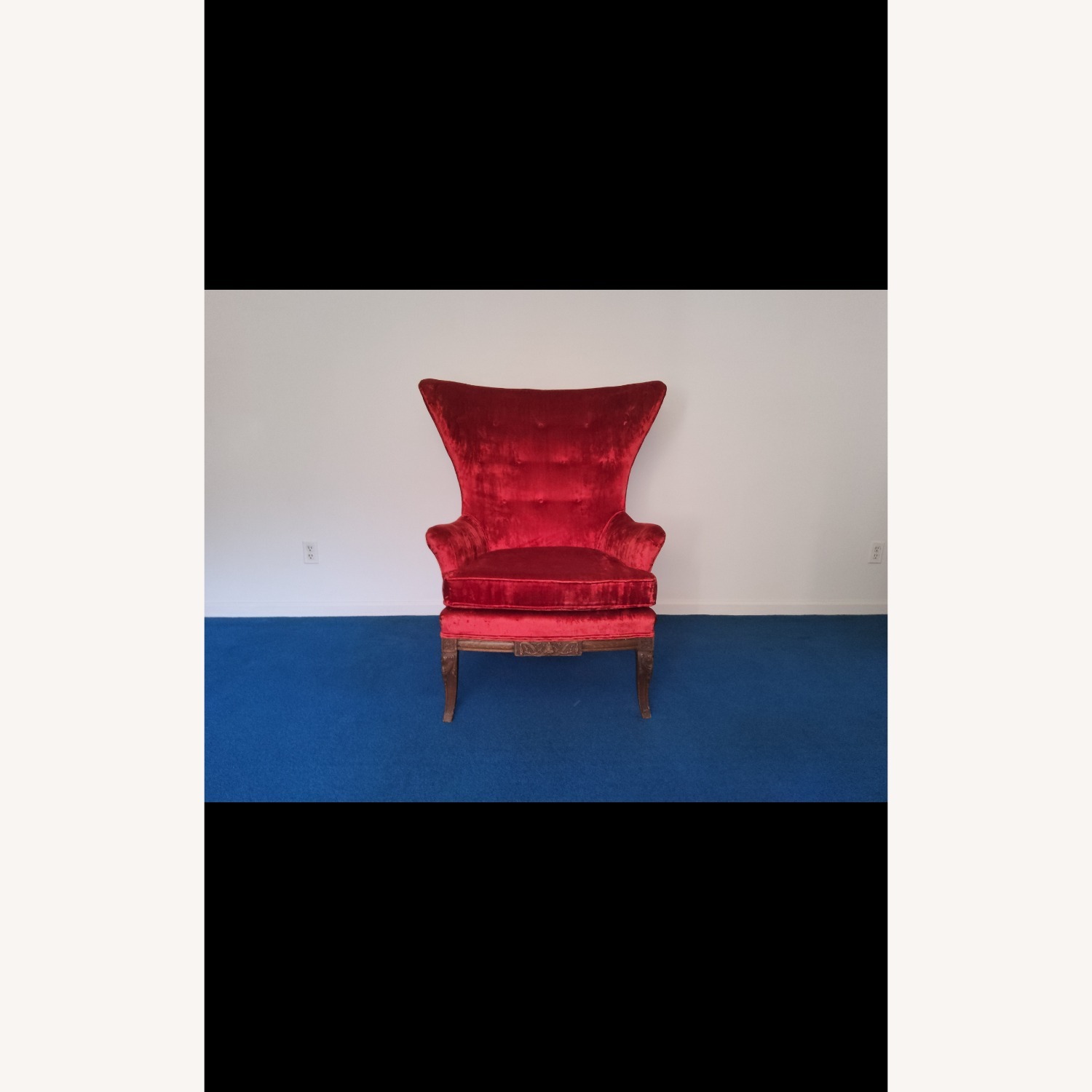 Vintage or Antique High-back Wing Chair - image-1
