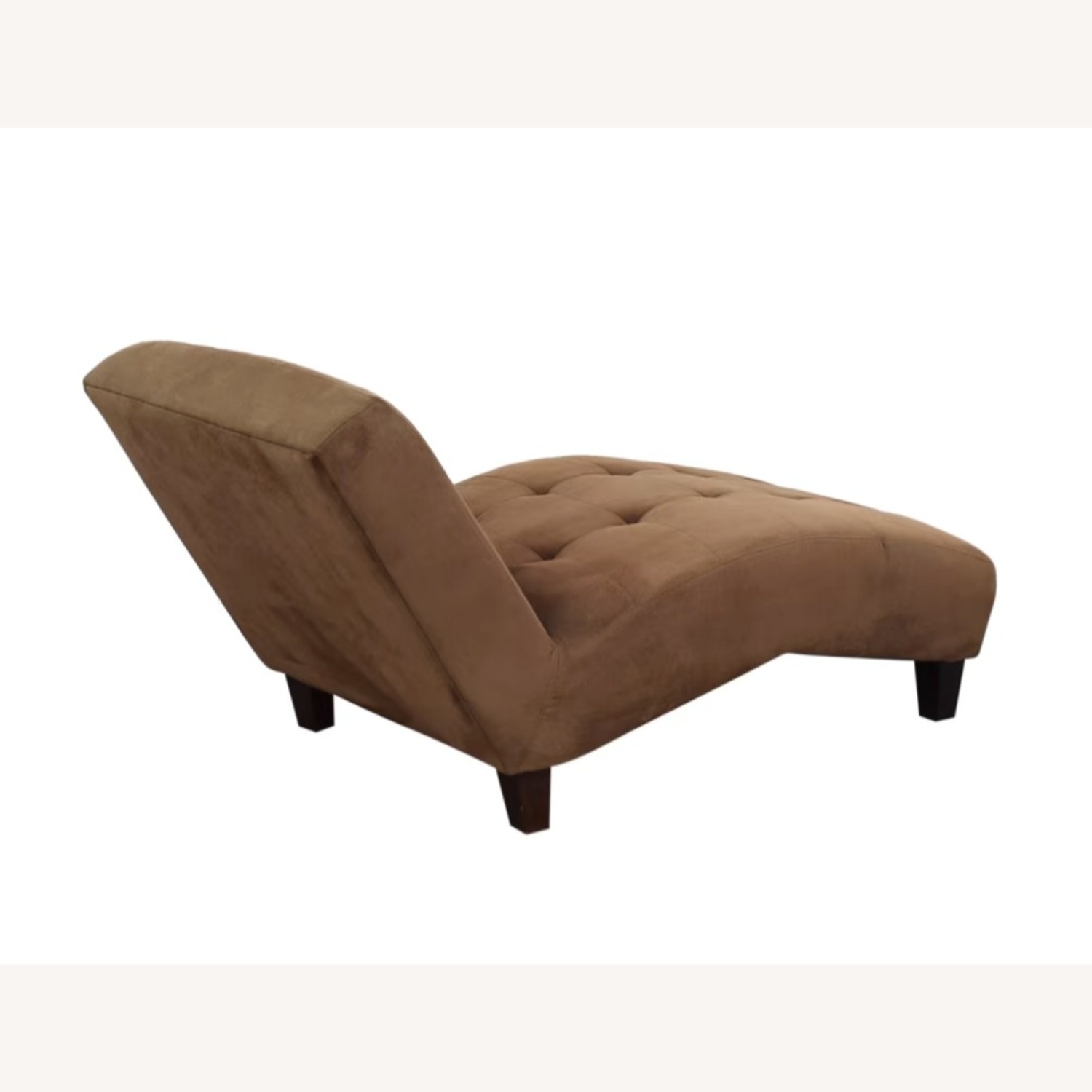 Macy's Double Tufted Brown Chaise Lounger - image-3