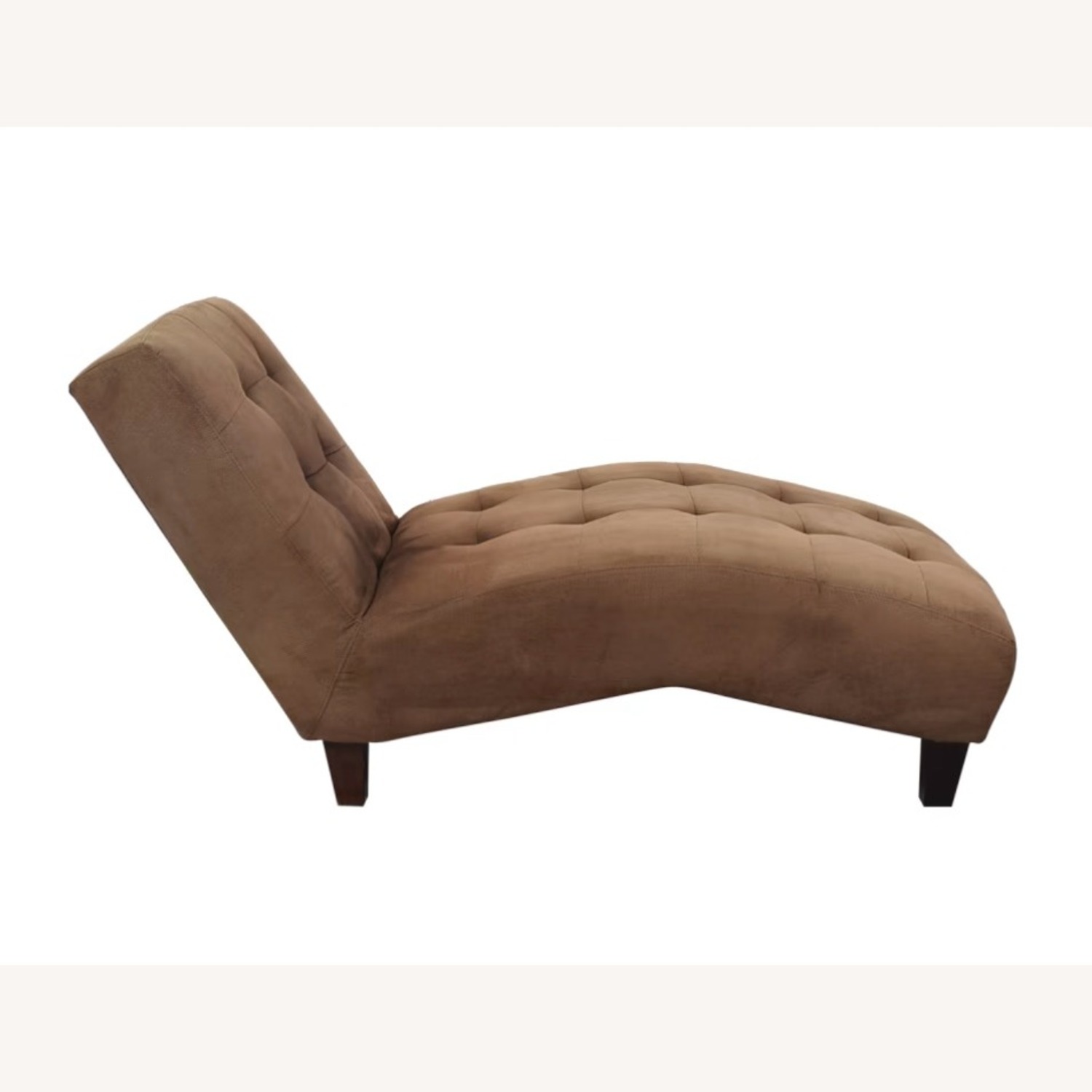 Macy's Double Tufted Brown Chaise Lounger - image-4