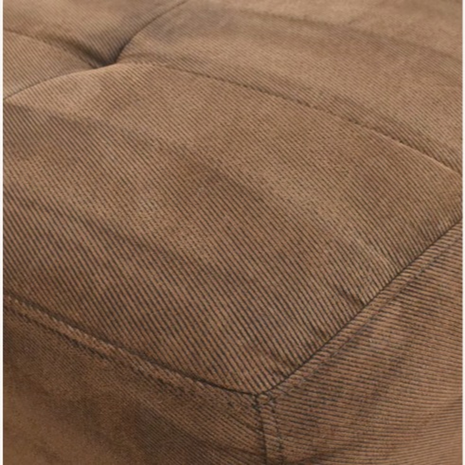 Macy's Double Tufted Brown Chaise Lounger - image-2