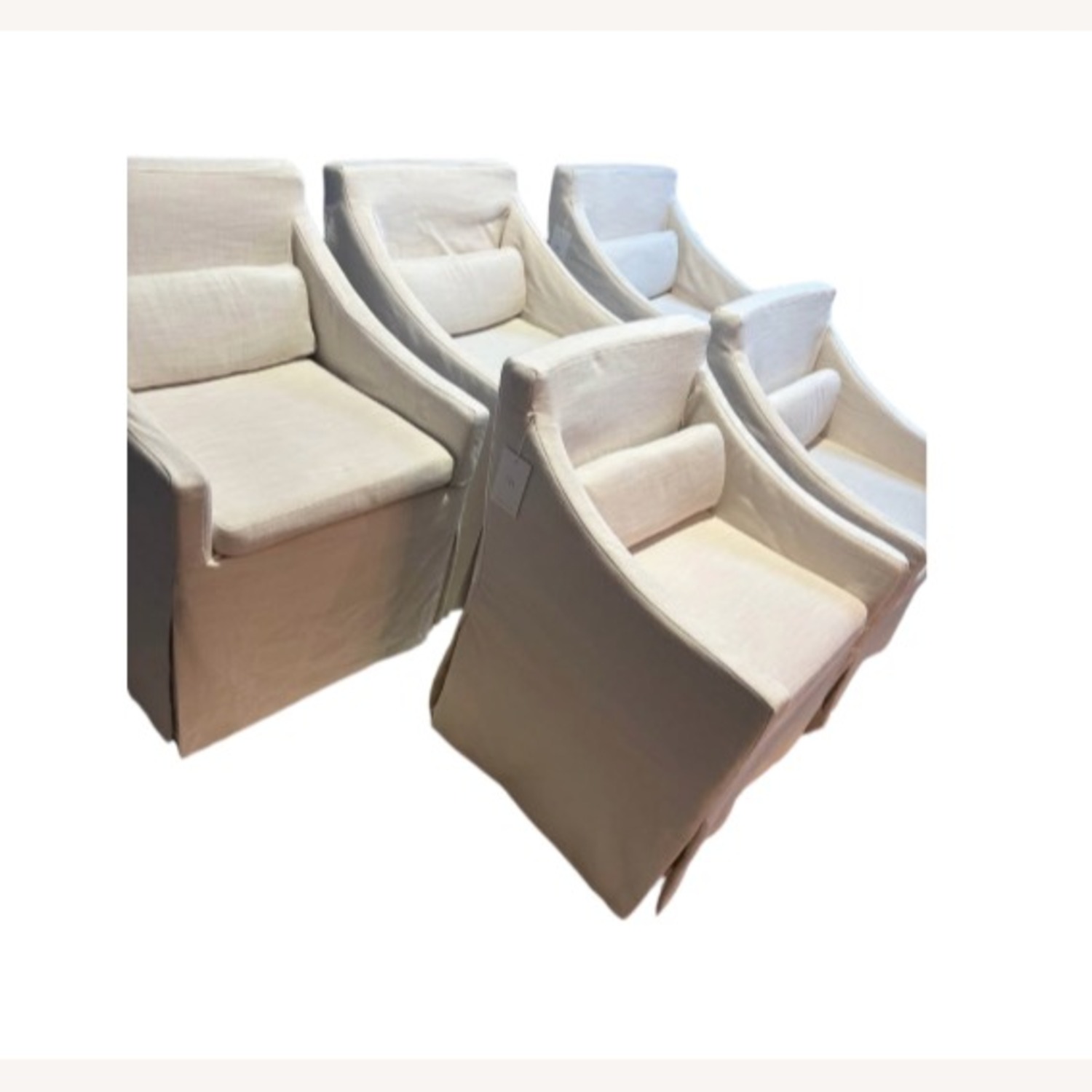 RH Low Belgian Slope Arm Slipcovered Dining Chairs - image-14