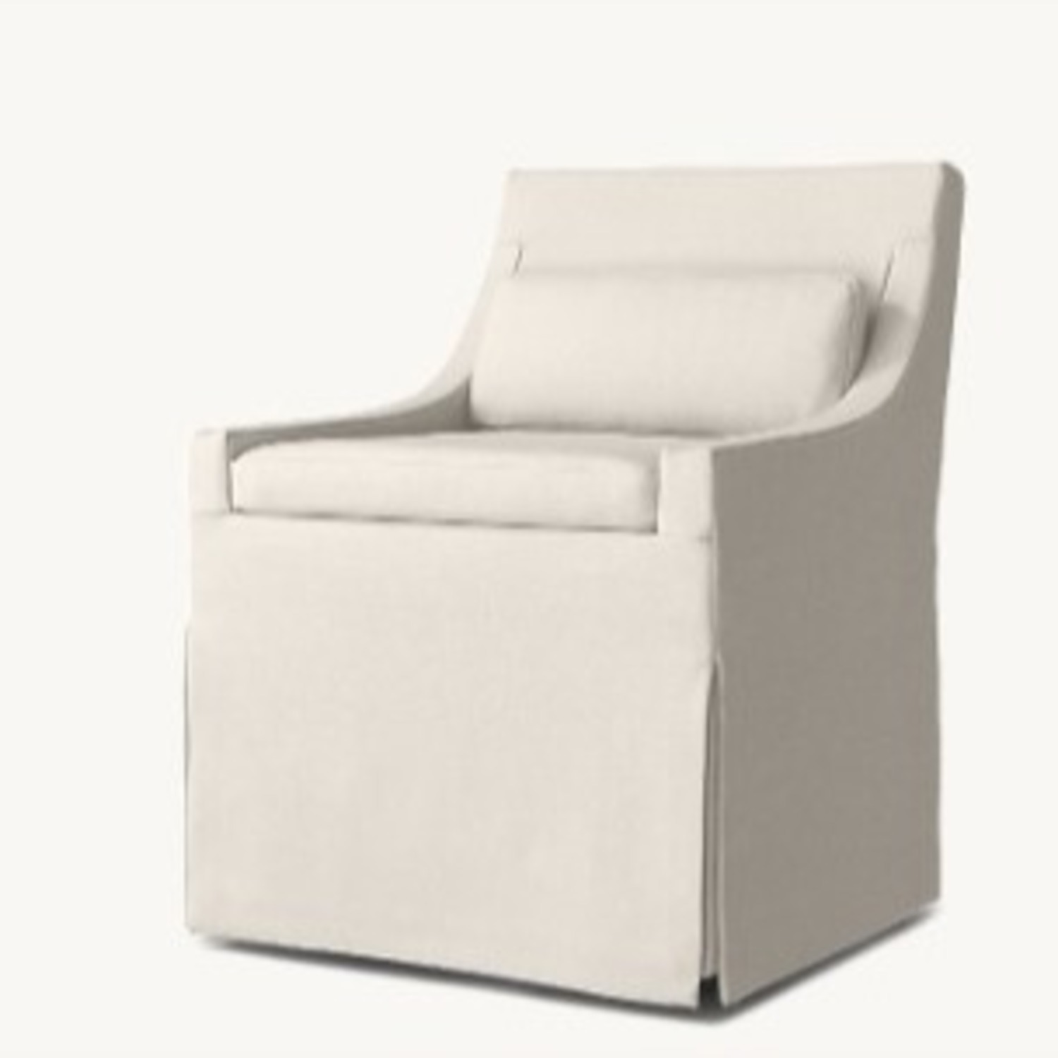 RH Low Belgian Slope Arm Slipcovered Dining Chairs - image-1