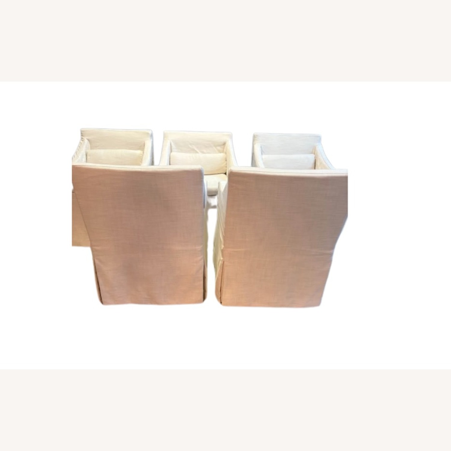 RH Low Belgian Slope Arm Slipcovered Dining Chairs - image-16