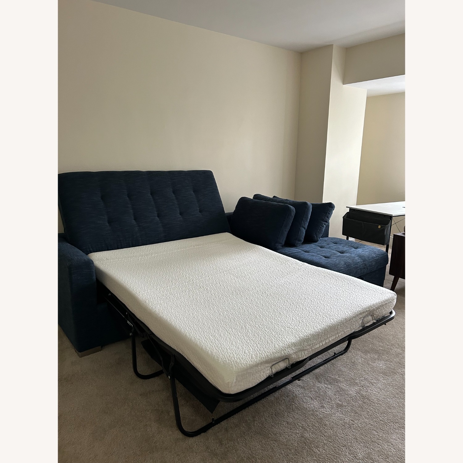 Article Chaise Sofa Bed - Midnight Blue - image-4