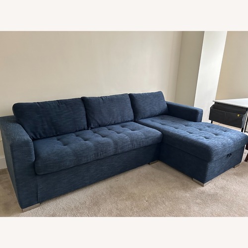 Used Article Chaise Sofa Bed - Midnight Blue for sale on AptDeco