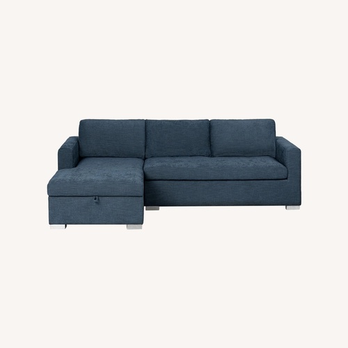 Used Article Chaise Sofa Bed - Midnight Blue for sale on AptDeco