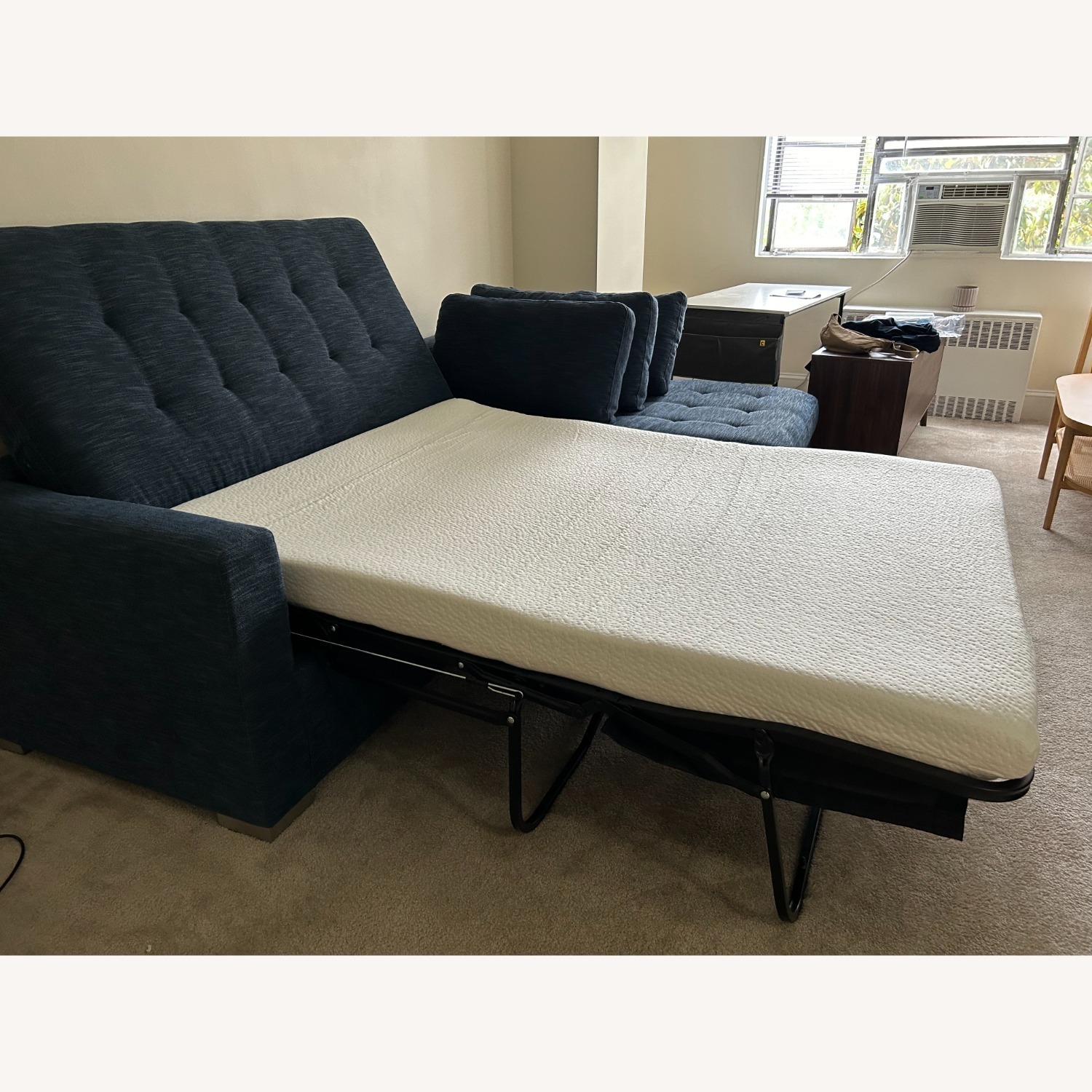 Article Chaise Sofa Bed - Midnight Blue - image-3
