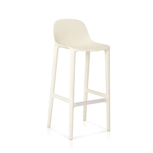 Used Pair of Emeco Broom Bar Stools - White for sale on AptDeco