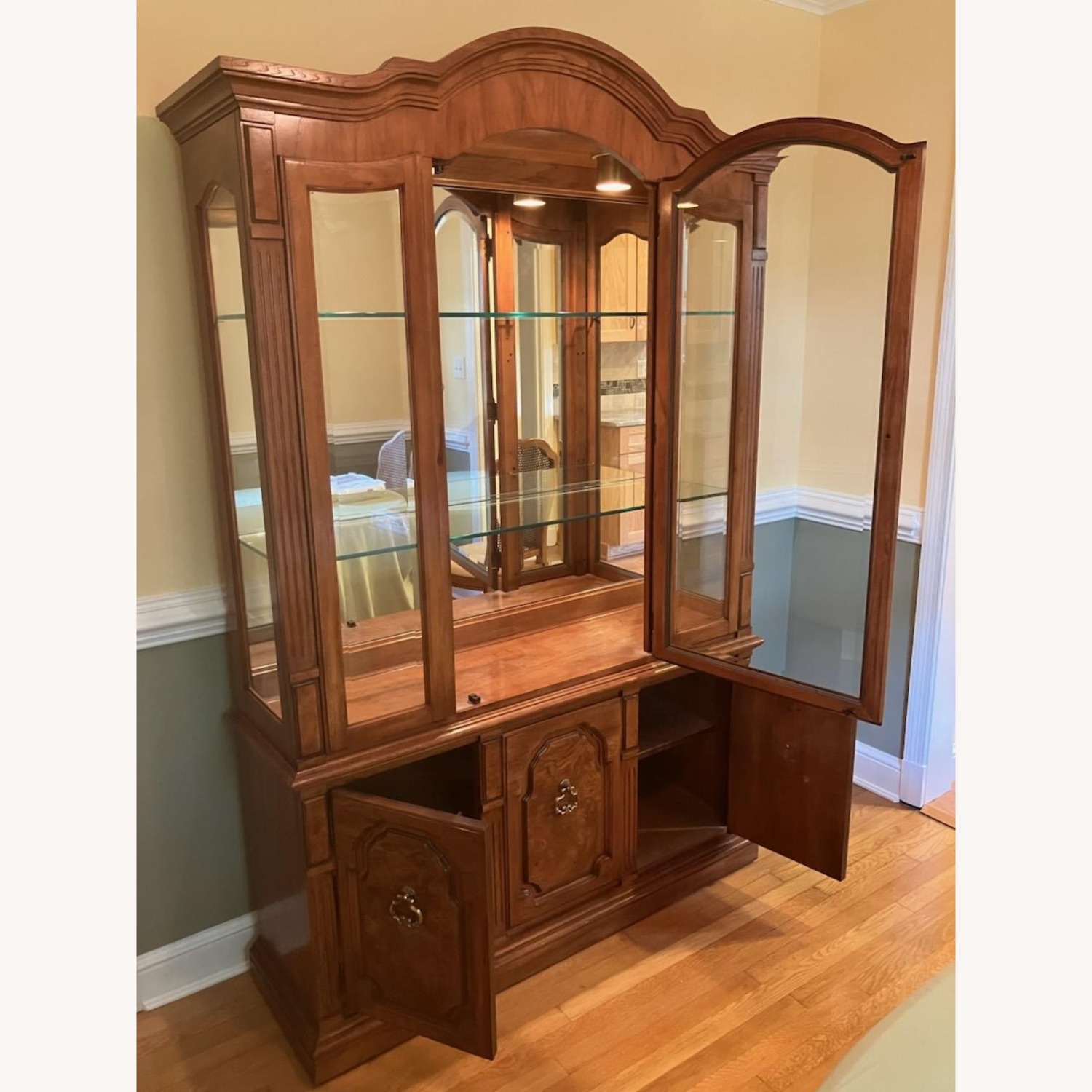 Thomasville Pecan China Cabinet - image-1
