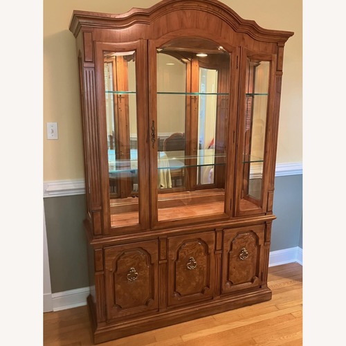 Used Thomasville Pecan China Cabinet for sale on AptDeco