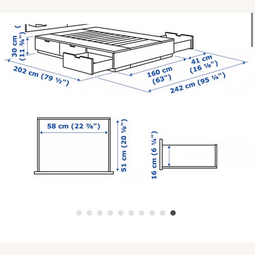 Used NORDLI QUEEN BED  for sale on AptDeco