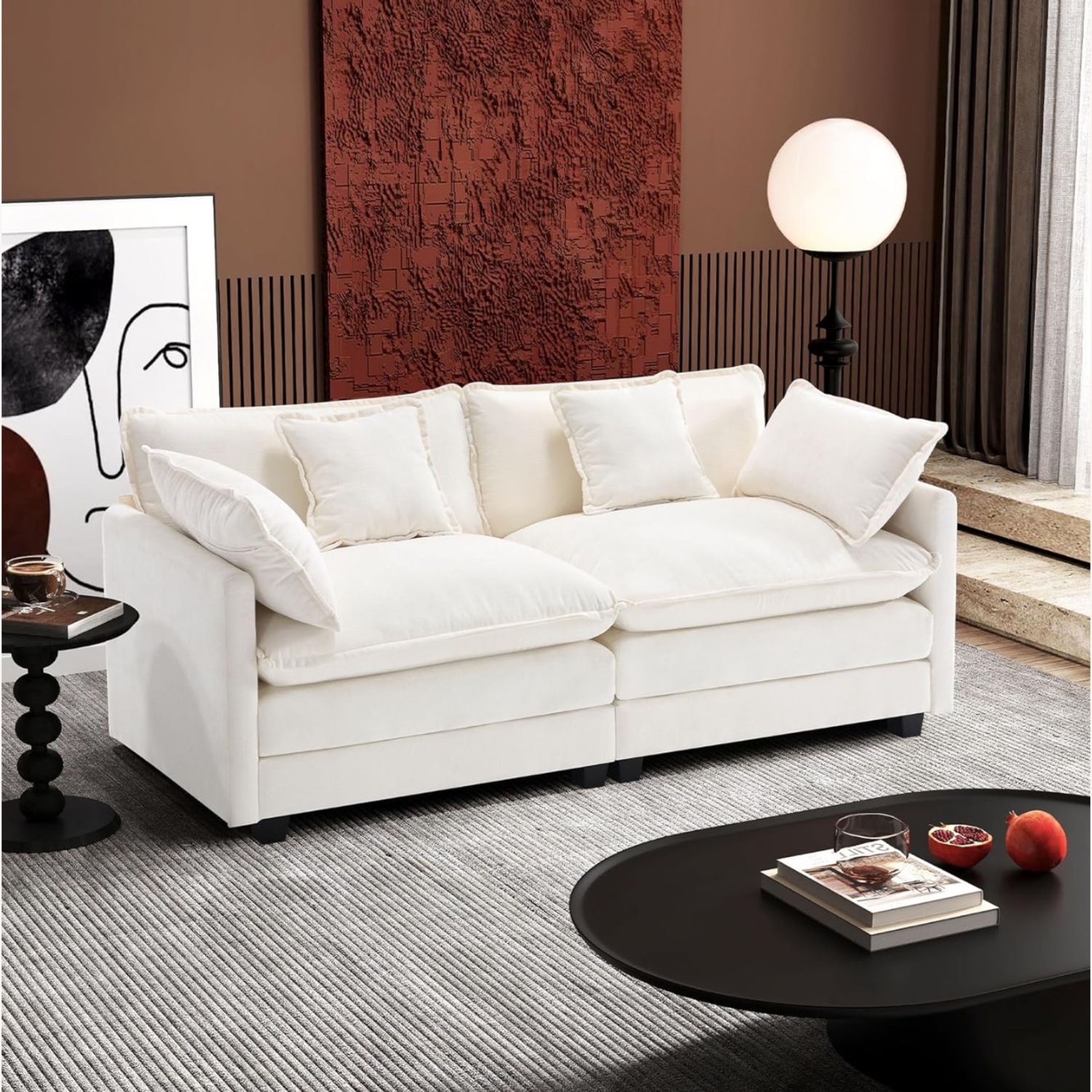 Cloud Sofa 77 Inch Loveseat - image-1
