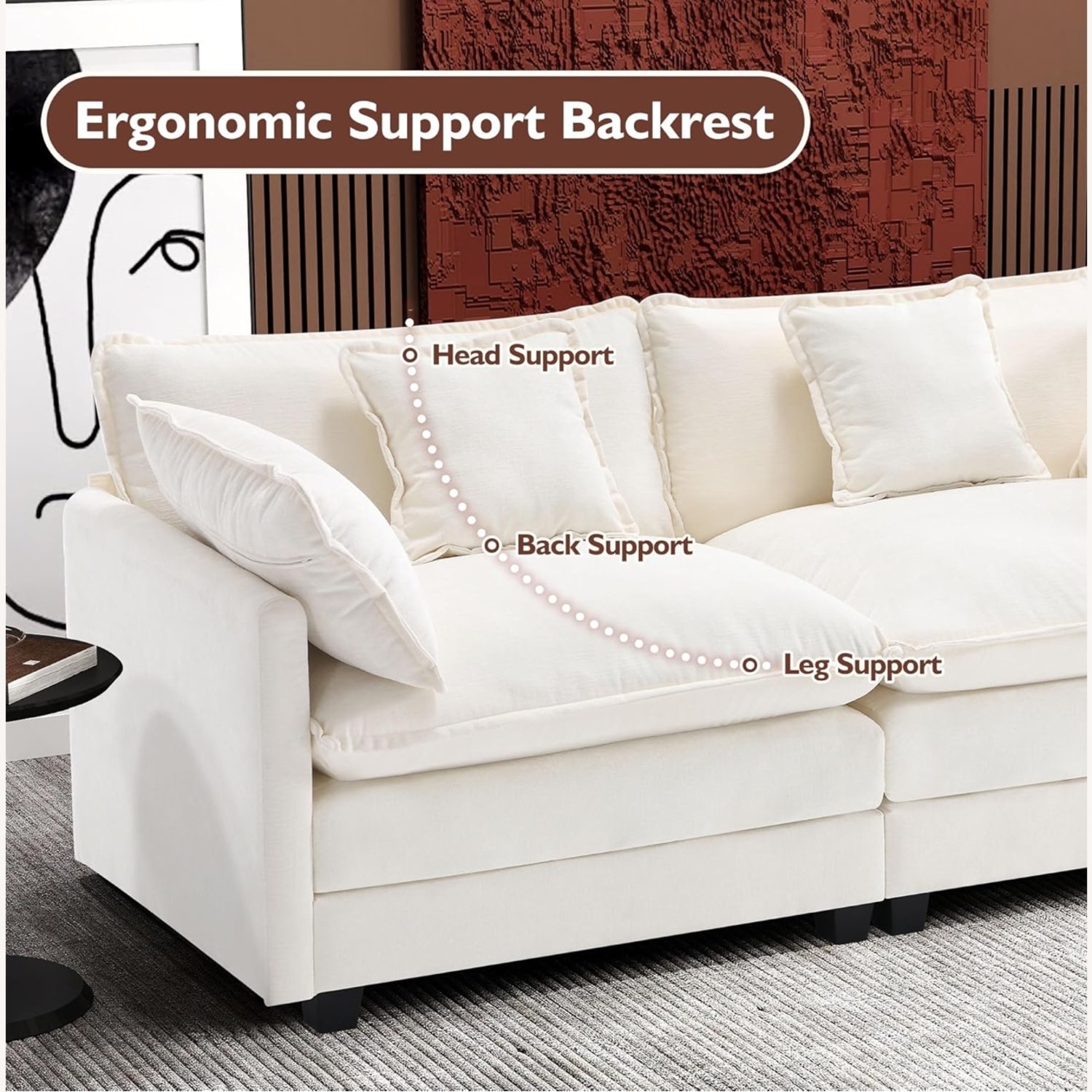 Cloud Sofa 77 Inch Loveseat - image-6