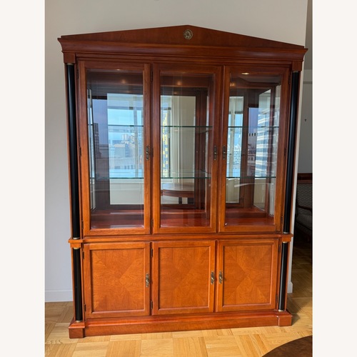 Used Ethan Allen Medallion Collection China Cabinet for sale on AptDeco